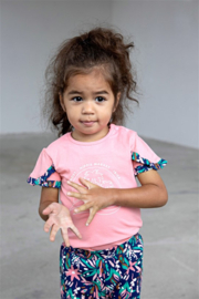 B.nosy baby girls t-shirt flamingo
