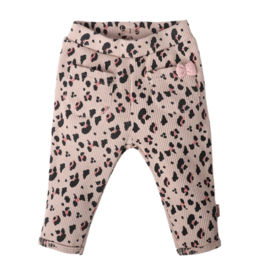 Bess rib broekje leopard