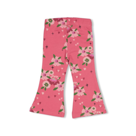 Feetje flared broek aop Moon Flowers