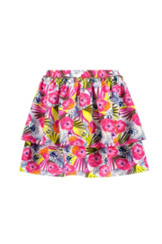 B.nosy girls skirt 2 layer dazzling aop