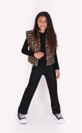 B.nosy girls teddy gilet Georgie leopard aop