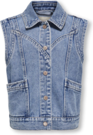 Kids ONLY denim jacket sleeveless KOGKENNEDY