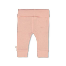 Feetje newborn broekje rib roze