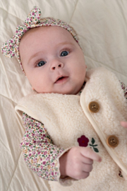 Feetje teddygilet met borduursel Afternoon Thea