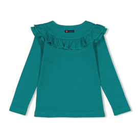 Jubel longsleeve ruches teal Girls Club