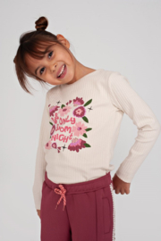 Jubel longsleeve rib offwhite Moon Flowers