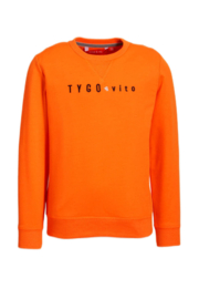 Tygo & Vito sweater logo neon orange