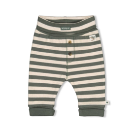 Feetje broek streep groen Wiggle and Waddle
