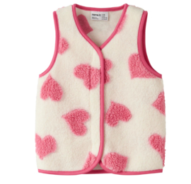 Name It Lara teddyvest antique white