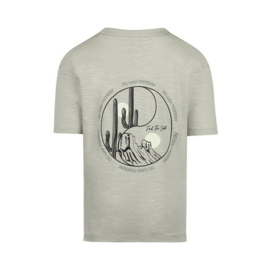 No Way Monday t-shirt loose fit light faded green