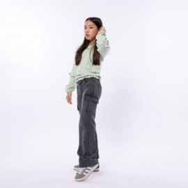 No Way Monday jeans wide leg mid grey