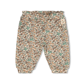 Feetje broek aop offwhite Lucky Bloombird