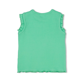 Feetje singlet rib groen Picknick Perfect