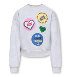 Kids ONLY sweater kogHima light grey melange
