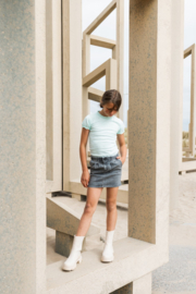 No Way Monday t-shirt light aqua