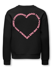 Kids ONLY sweater Ditte Black Fierce