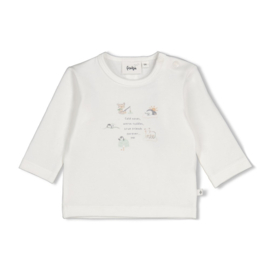 Feetje longsleeve offwhite Penguin Cuddles