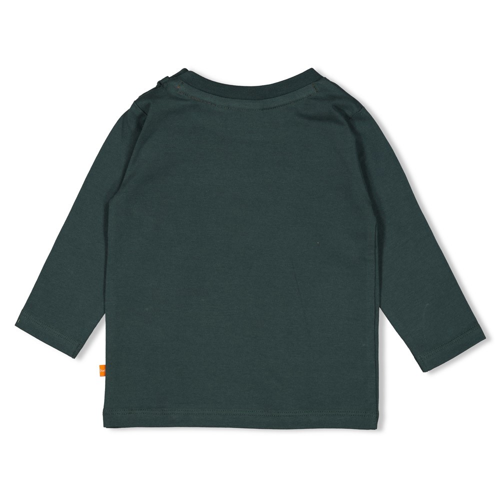 Feetje longsleeve petrol Chasing Trails