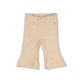 Feetje flared broek velours rib offwhite Lucky Bloombird