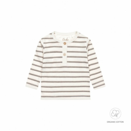 Dirkje newborn shirtje stripe offwhite