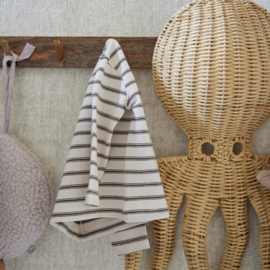 Dirkje newborn shirtje stripe offwhite