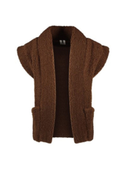 B.nosy waistcoat brown teddygilet Diante