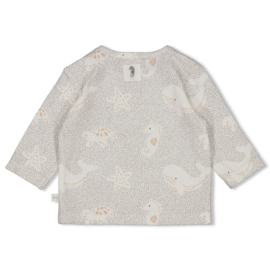 Feetje longsleeve aop grijs Sea sweeties
