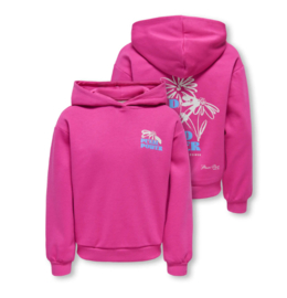 Kids ONLY hoody kogHolla fuchsia red