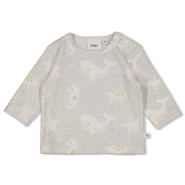 Feetje longsleeve aop grijs Sea sweeties