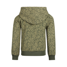 Koko Noko sweater with hood army green