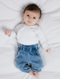 Name it baby Frose frill jeans medium blue