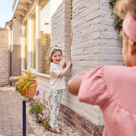 Dirkje flared legging = haarband light aqua