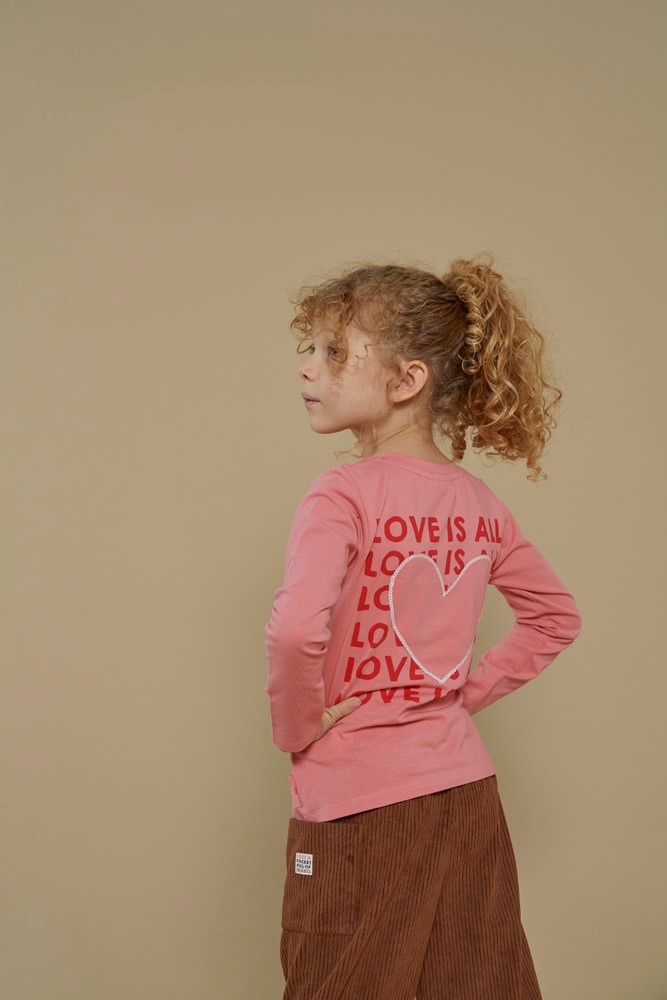 Jubel longsleeve l. roze Queen of Hearts