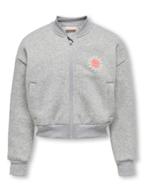 Kids ONLY oversized sweat bomber kogLOVELY grey