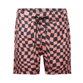 No Way Monday swimshort shortlengte coral pink zwembroek