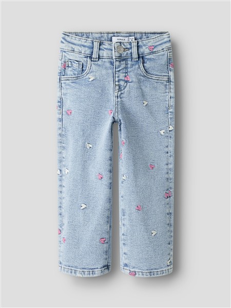 Name It Frose wide jeans light blue bleached