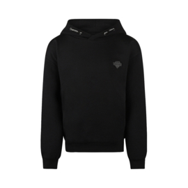 No Way Monday sweater with dropped shoulder black