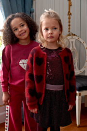 Jubel longsleeve pailletten bordeaux Daily Princess