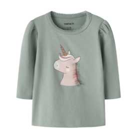 Name it baby Lotta longsleeve green milieu