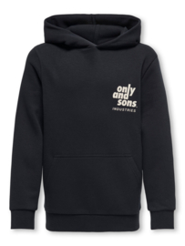 Only & Sons Hudson hoody Black Industries