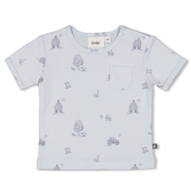 Feetje t-shirt aop blauw Farm Life