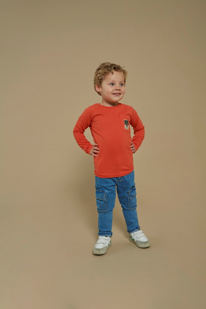 Sturdy longsleeve oranje Chasing Trails
