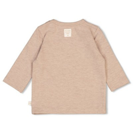 Feetje newborn longsleeve taupe melange