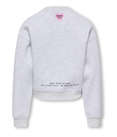 Kids ONLY sweater kogHima light grey melange