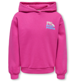 Kids ONLY hoody kogHolla fuchsia red