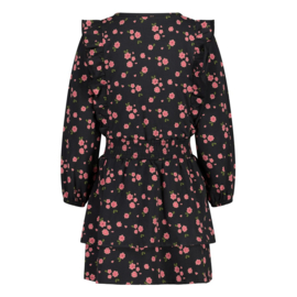 Jubel jurk aop antraciet Moon Flowers