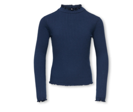 Kids ONLY longsleeve rib kogFransiska navy blazer