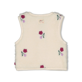 Feetje teddygilet met borduursel Afternoon Thea
