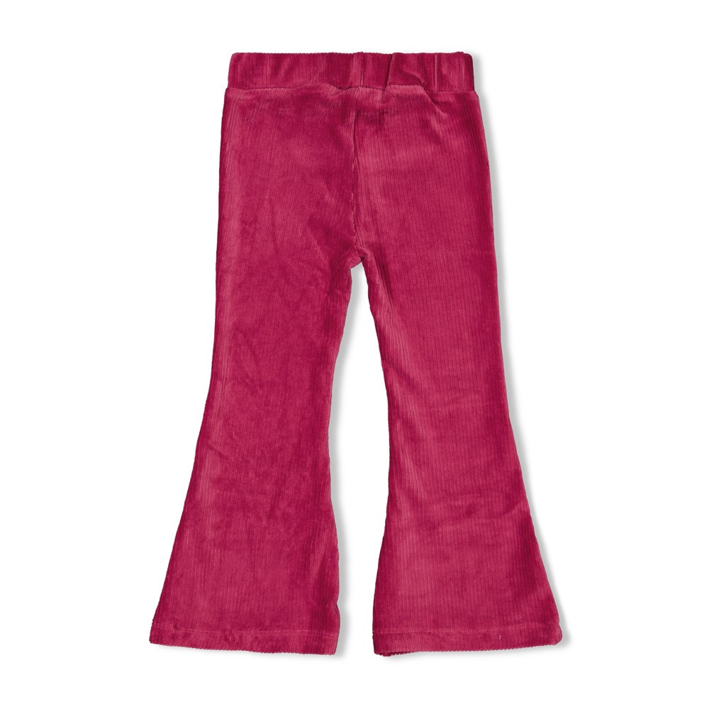 Jubel flare broek rib violet Shine Bright