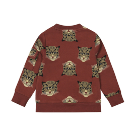 Dirkje sweater with crewneck dusty red